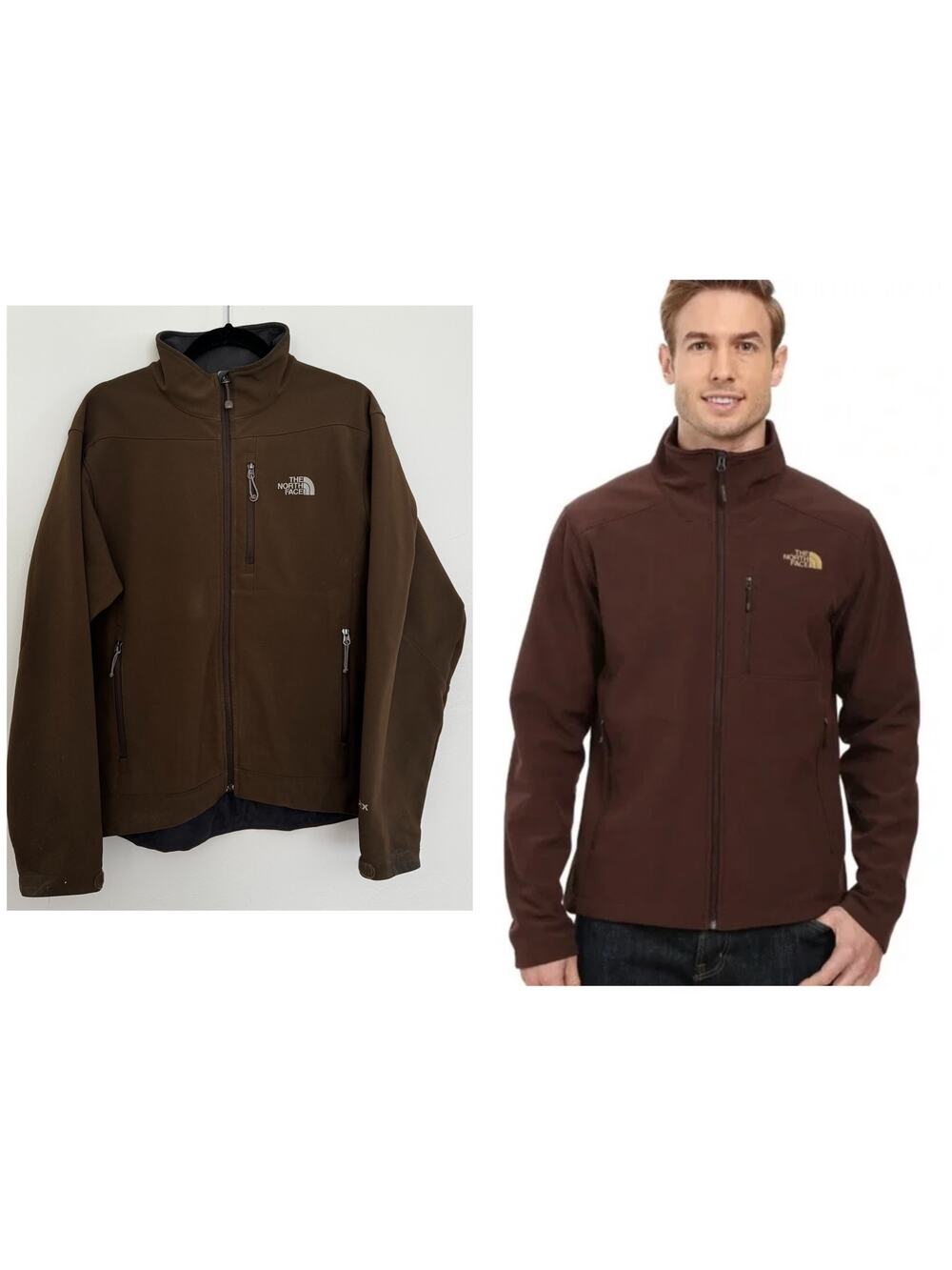 The North Face Apex Bionic Jacket in Chocolate Brown